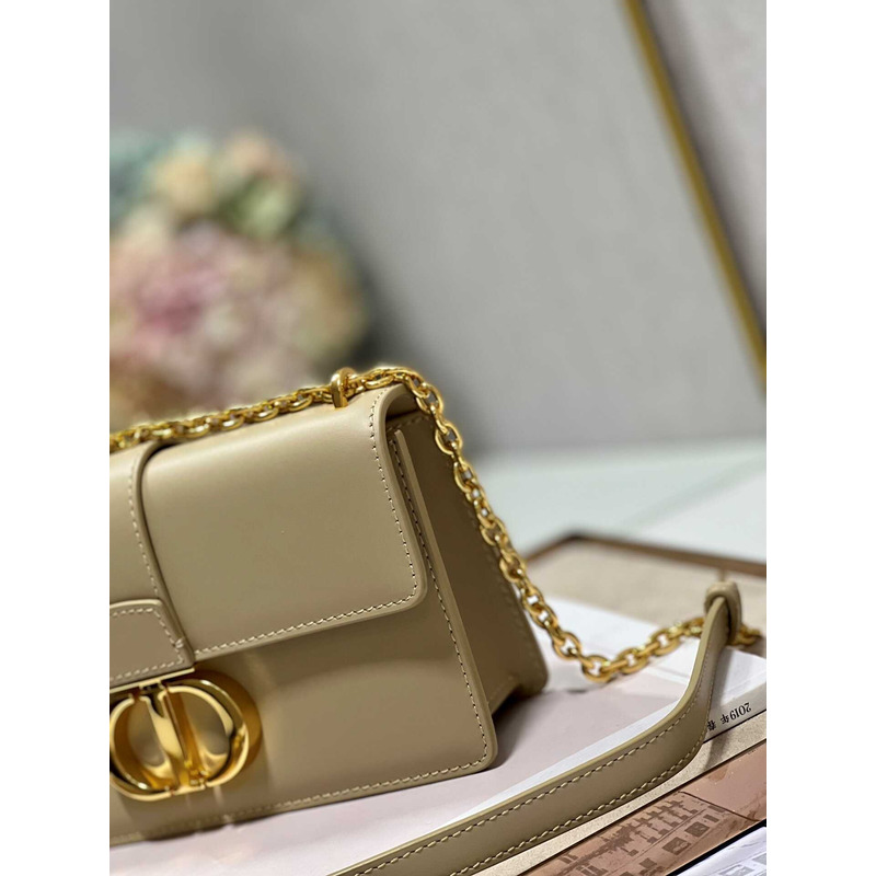 D*or 30 montaigne east-weat chain bag dark beige