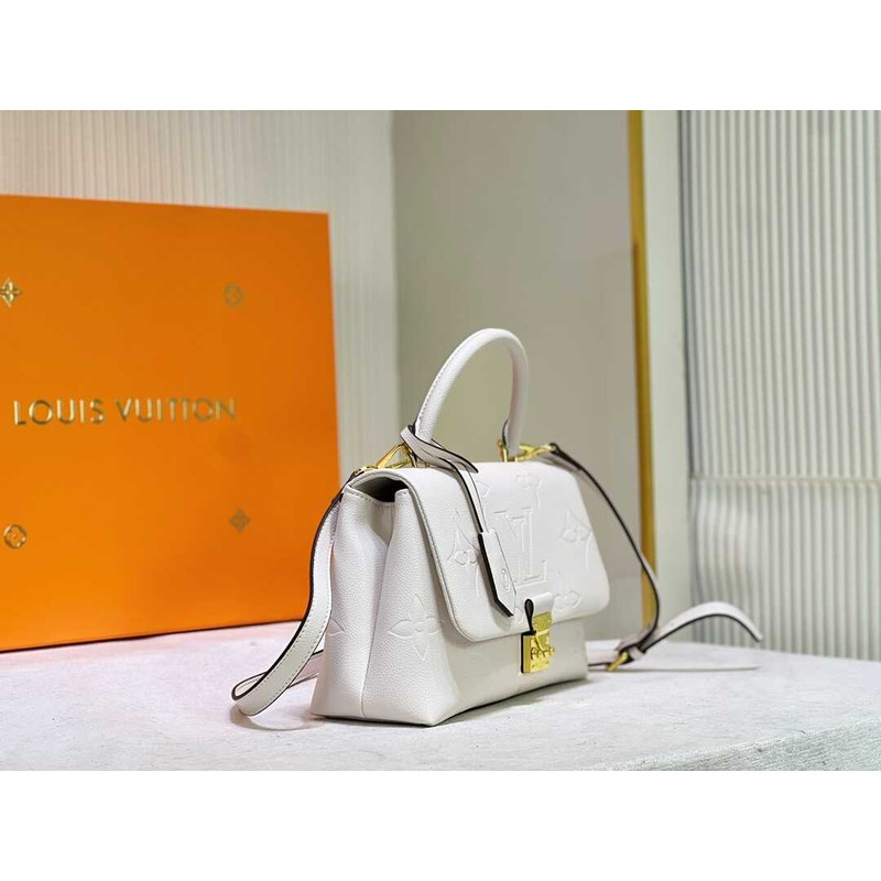 l**is V*t*n madeleine mm monogram empreinte leather white