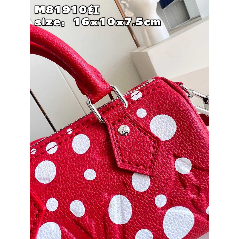 l**is V*t*n x yayoi kusama nano speedy red/white