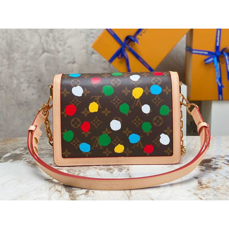 l**is V*t*n x yayoi kusama dauphine mm monogram multicolor