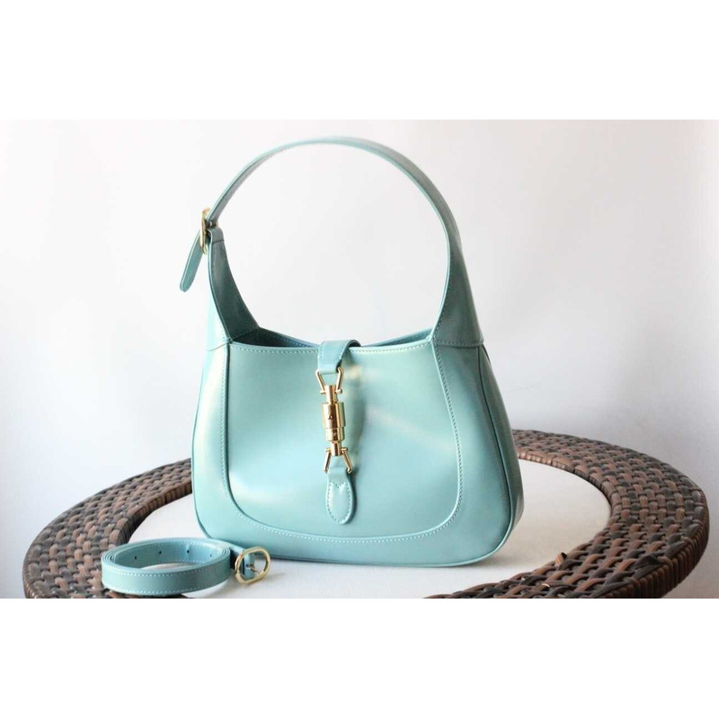 G*u*i jackie 1961 small shoulder bag blue leather