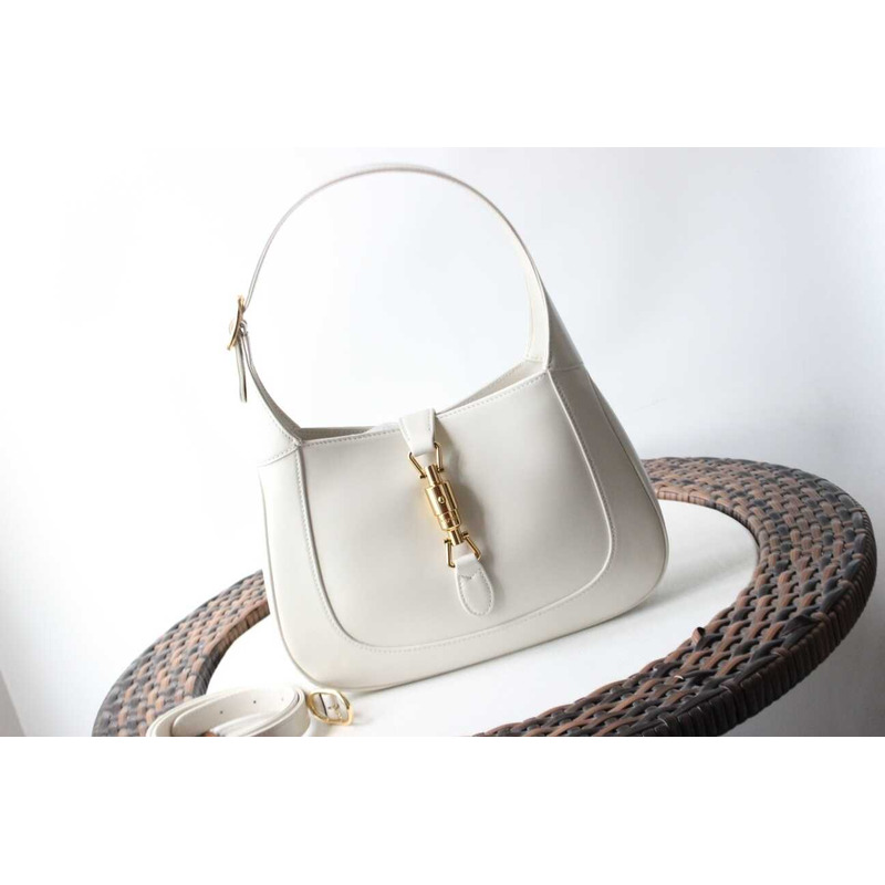 G*u*i jackie 1961 small shoulder bag white leather