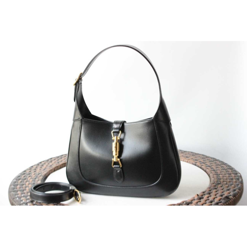 G*u*i jackie 1961 small shoulder bag black leather