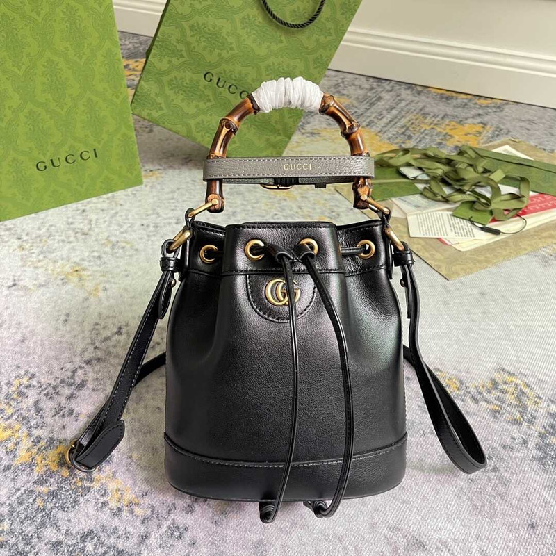 G*u*i diana mini bucket bag black