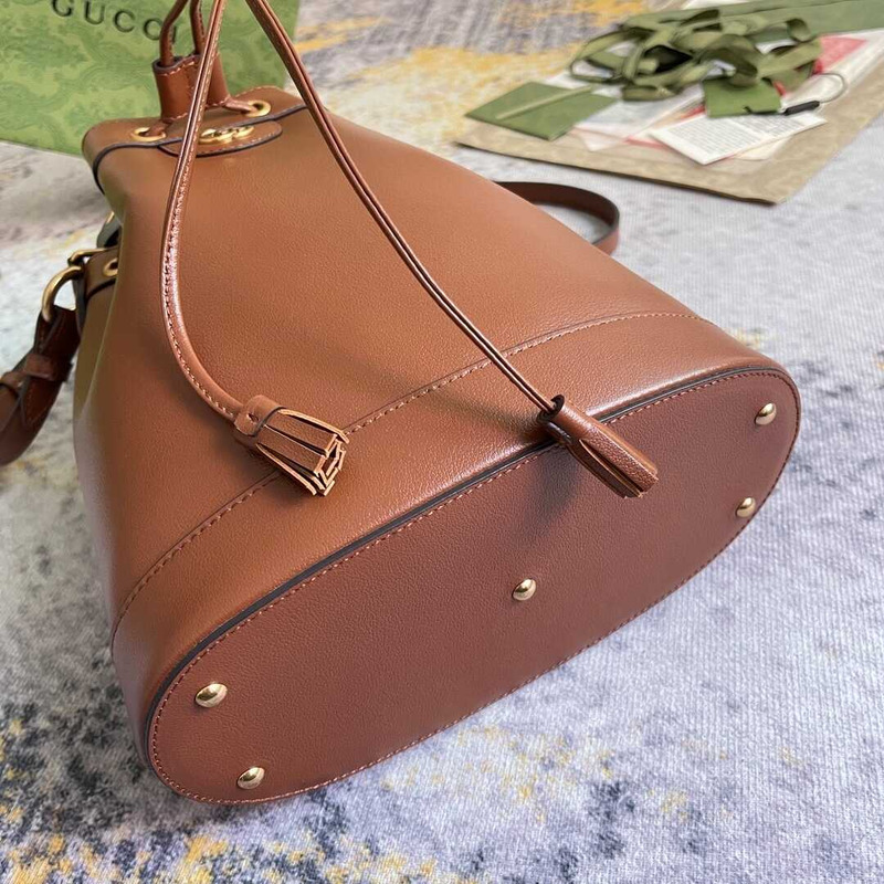 G*u*i diana mini bucket bag brownish red