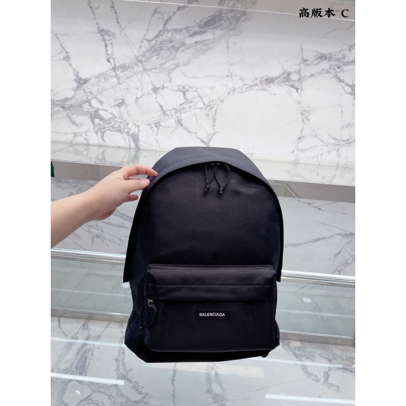 Ba*len*cia*ga explorer logo backpack black