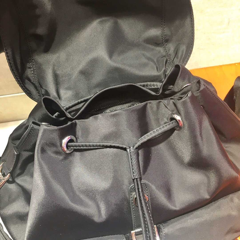 Pra*a nylon mini backpack black