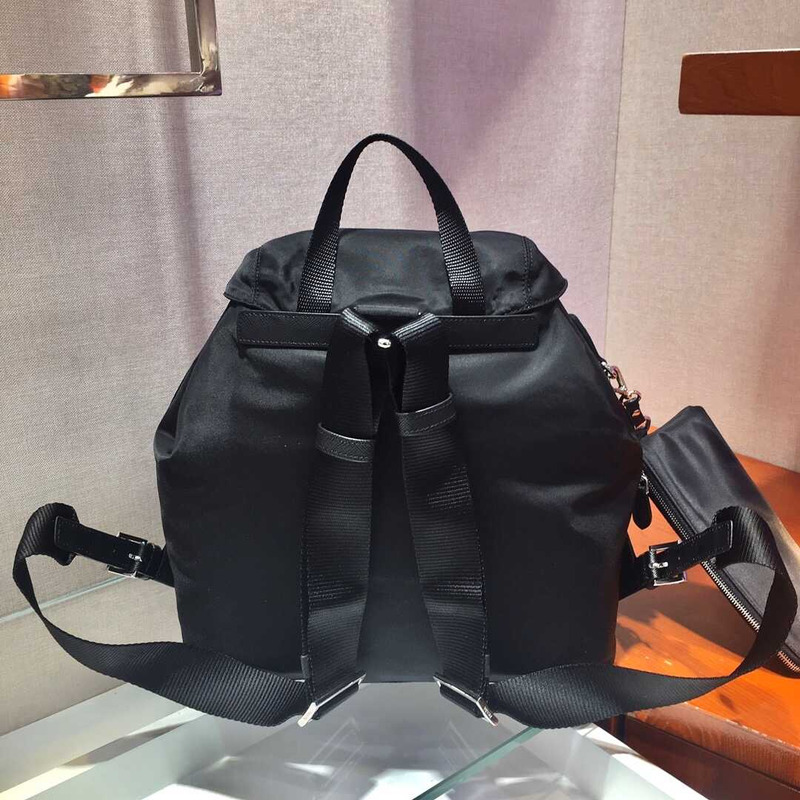 Pra*a nylon mini backpack black