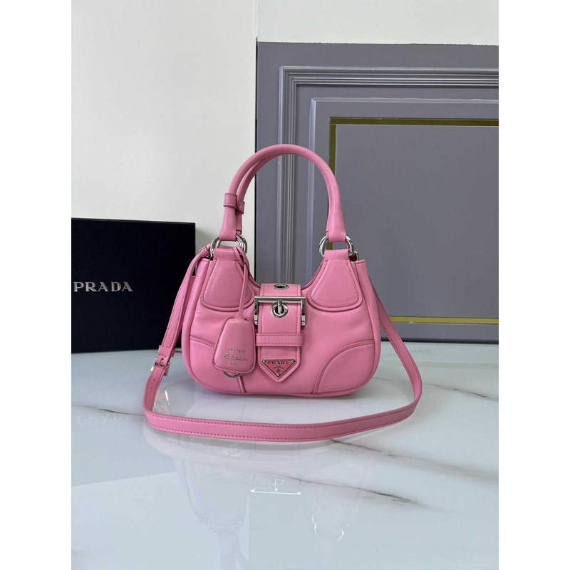 Pra*a moon padded nappa bag pink