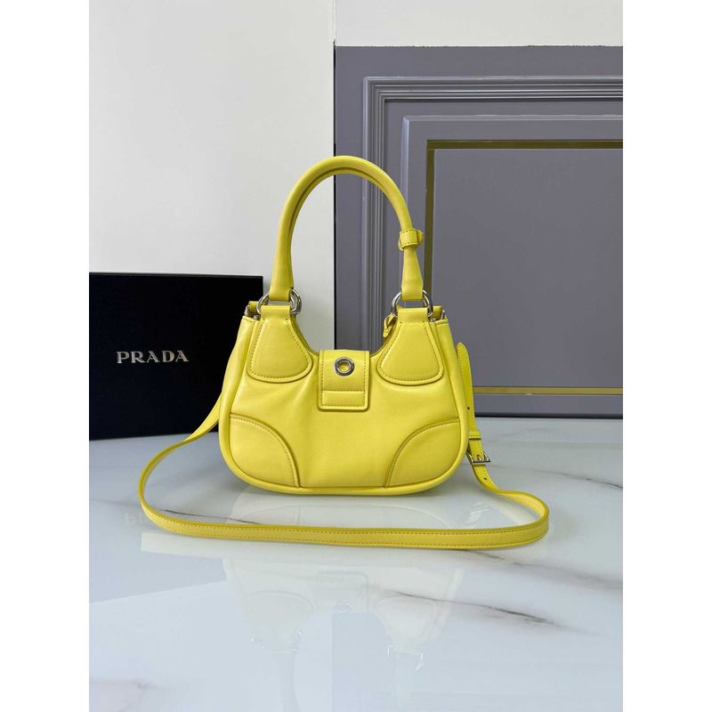 Pra*a moon padded nappa bag yellow