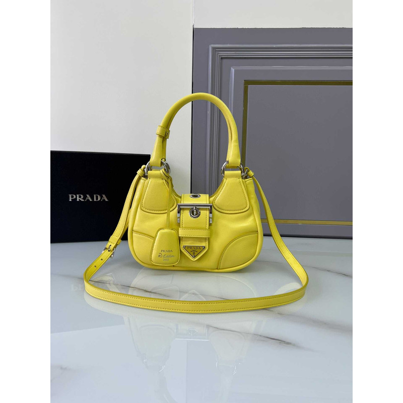 Pra*a moon padded nappa bag yellow