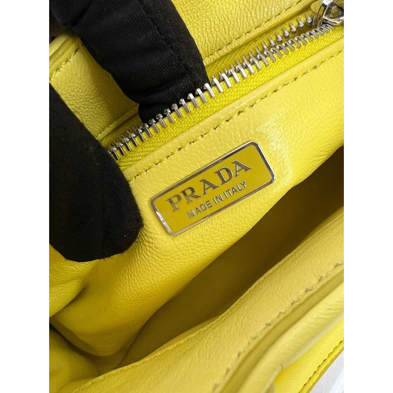 Pra*a moon padded nappa bag yellow