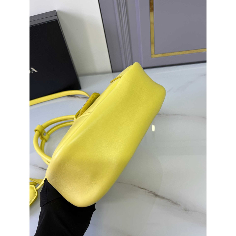 Pra*a moon padded nappa bag yellow