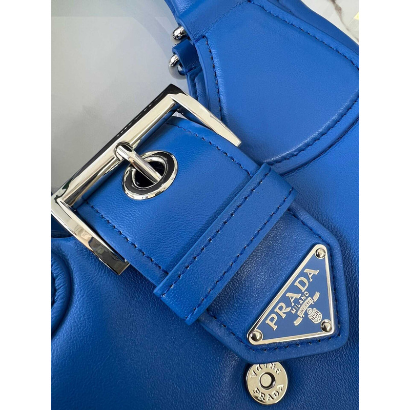 Pra*a moon padded nappa bag blue