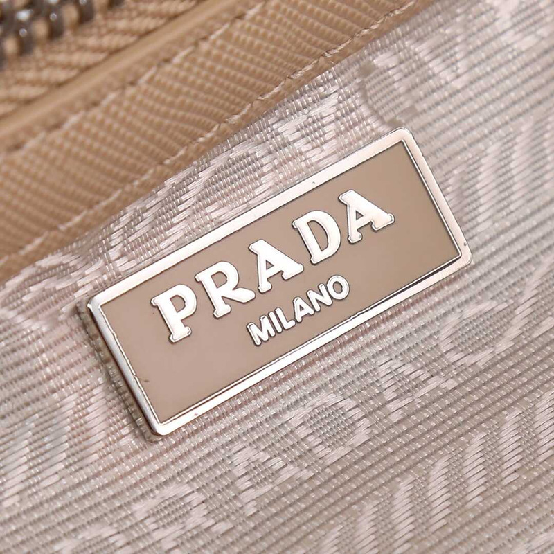 Pra*a galleria bag in saffiano leather sand color