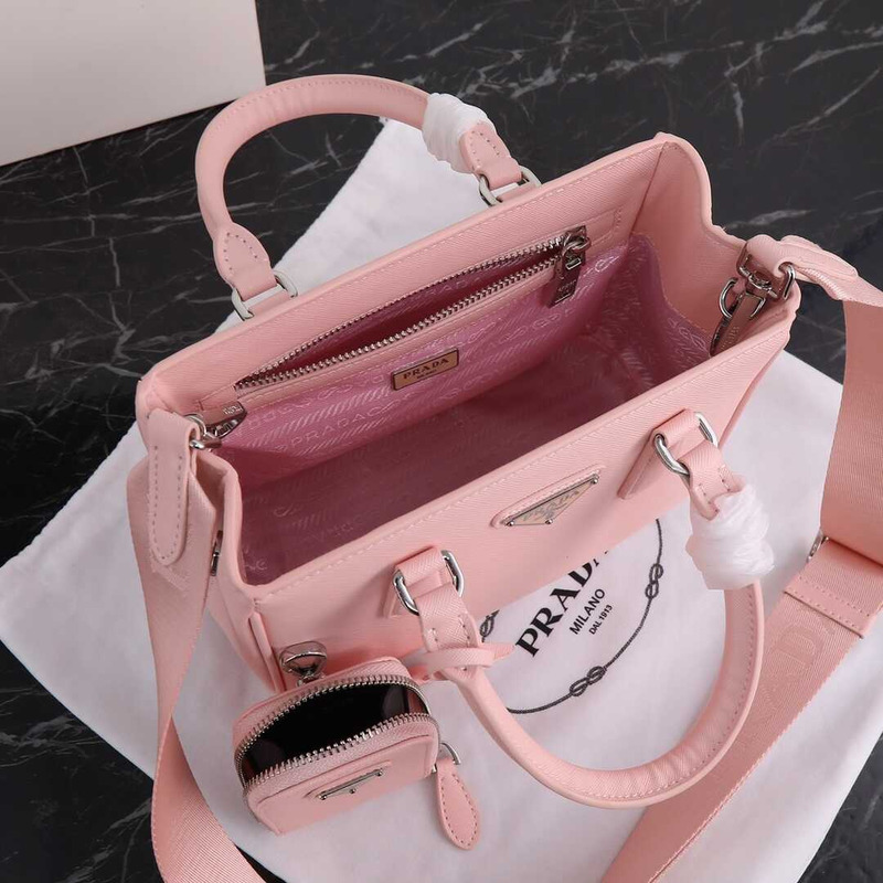 Pra*a galleria bag in saffiano leather pink