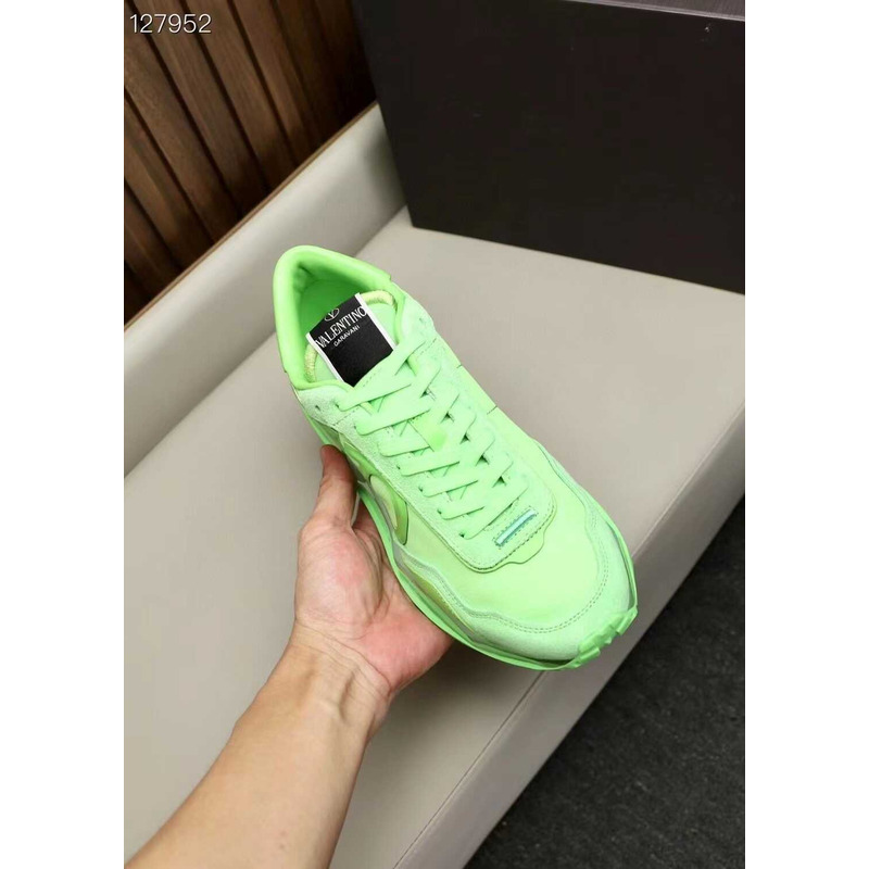 Valentino Garavani Vlogo Sneakers Neon Green