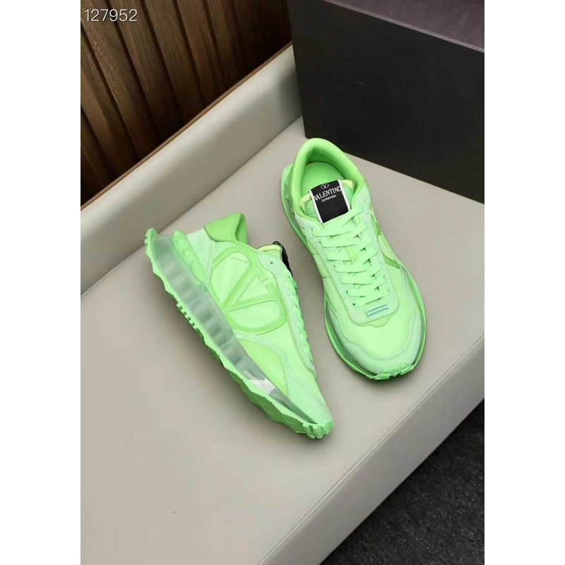 Valentino Garavani Vlogo Sneakers Neon Green