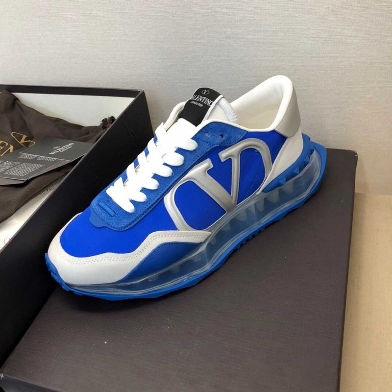 Valentino Garavani Vlogo Sneakers Blue and White