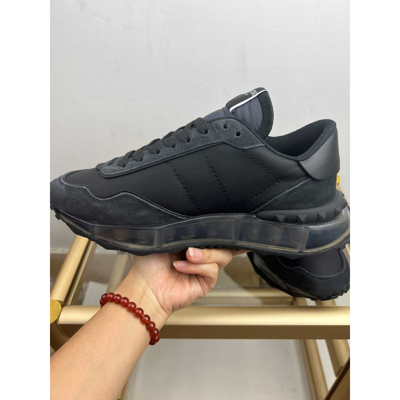 Valentino Garavani Vlogo Sneakers Black and Blue