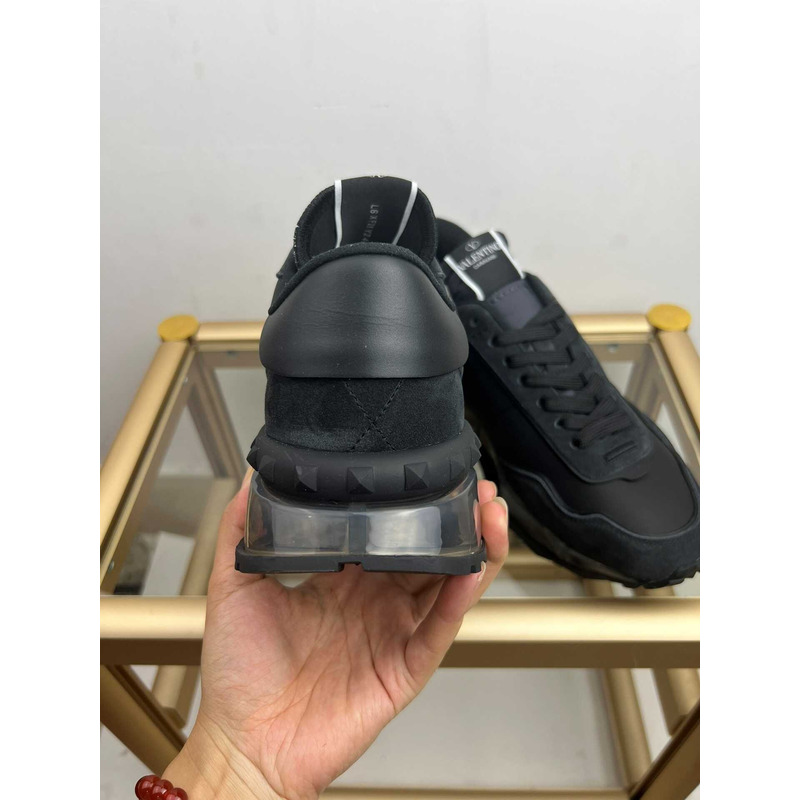 Valentino Garavani Vlogo Sneakers Black and Blue