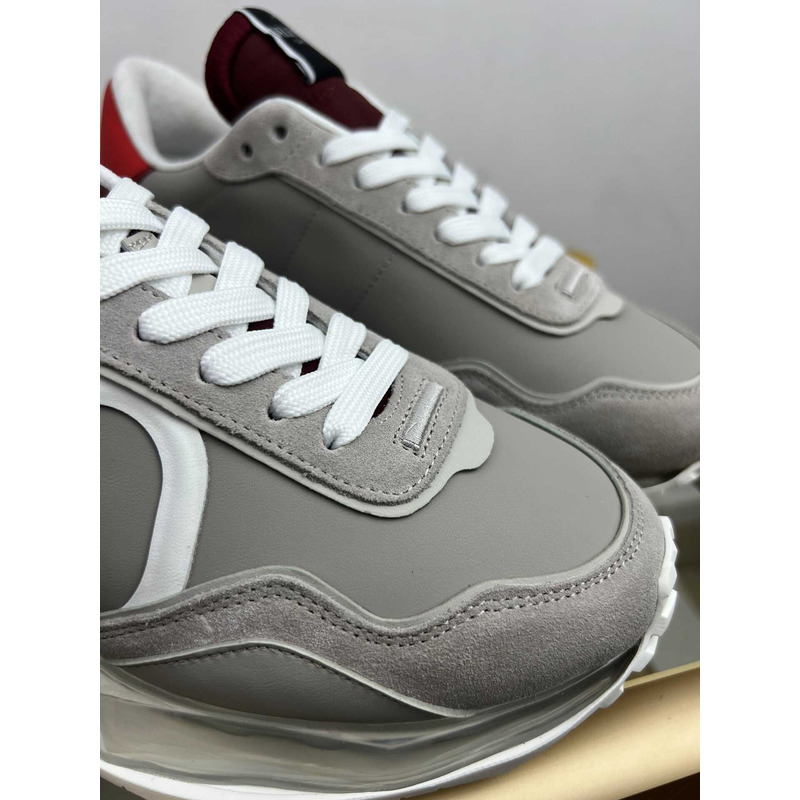 Valentino Garavani Vlogo Sneakers Gray and Red