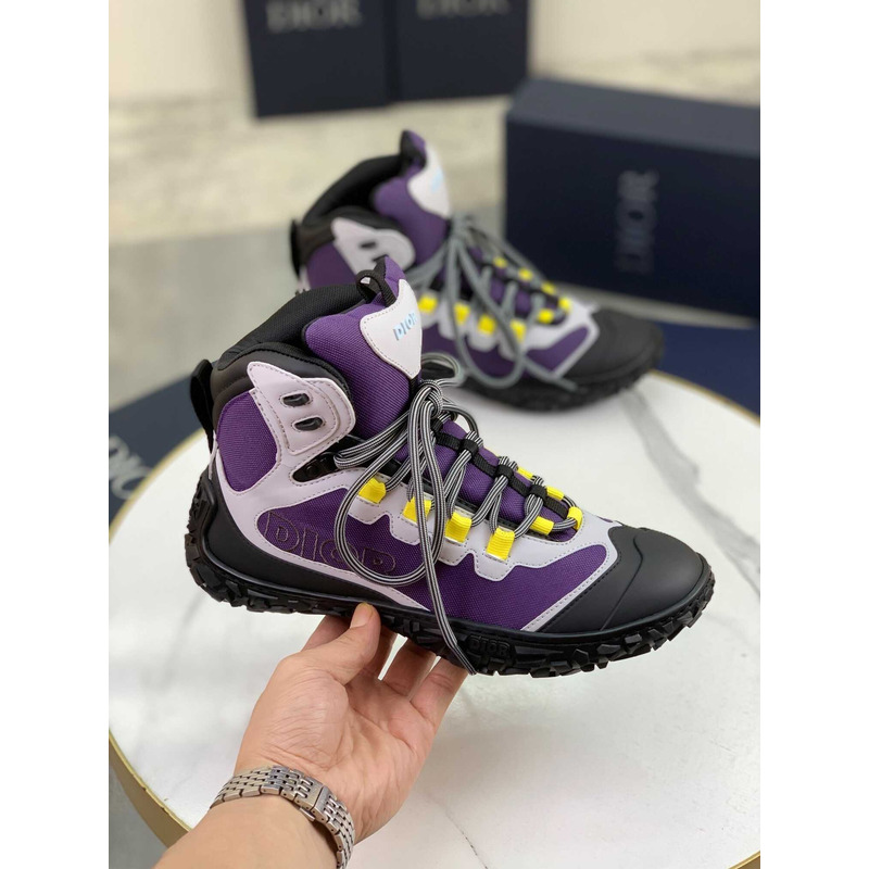 D*or D*orizon hiking ankle boot purple technical mesh and rubber