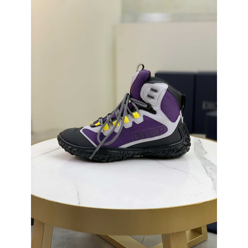 D*or D*orizon hiking ankle boot purple technical mesh and rubber