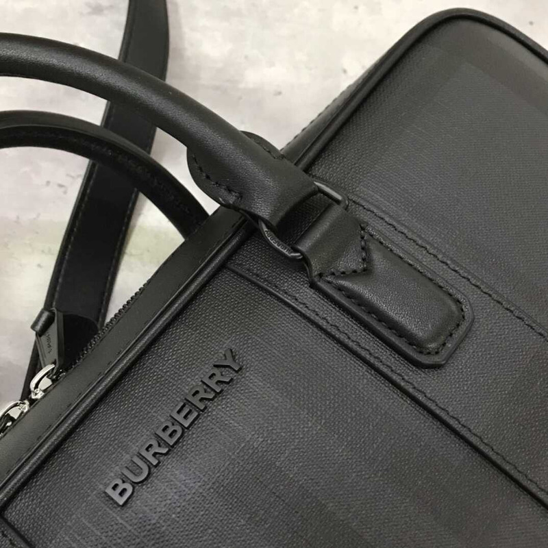 B**rry checked briefcase