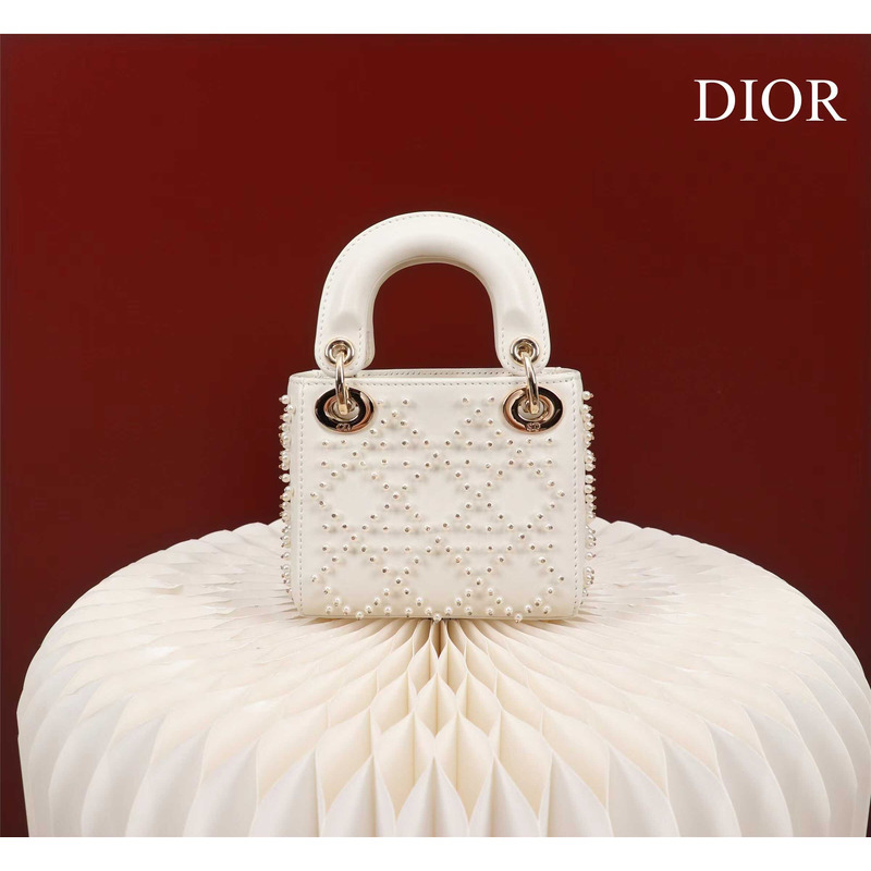 D*or lucky star white bag