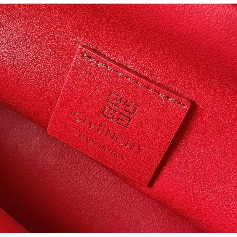 Givenchy Mini Kenny Monogram Top-Handle Bag In Silk Red