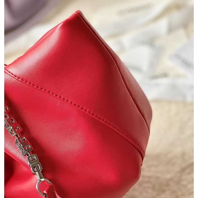 Givenchy Mini Kenny Monogram Top-Handle Bag In Silk Red