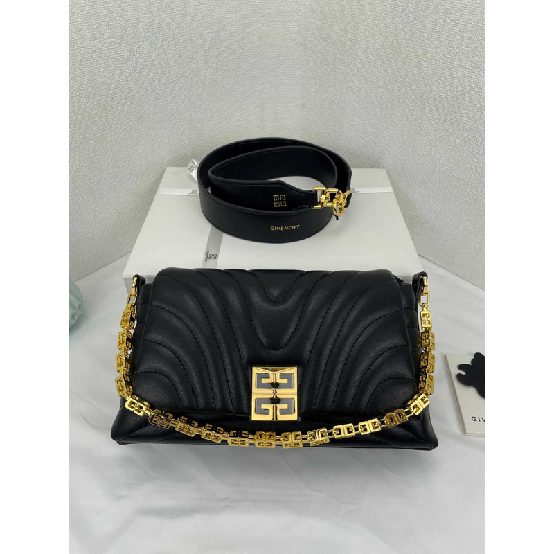 Givenchy 4G Soft Small Quilted Leather Shoulder Bag Black