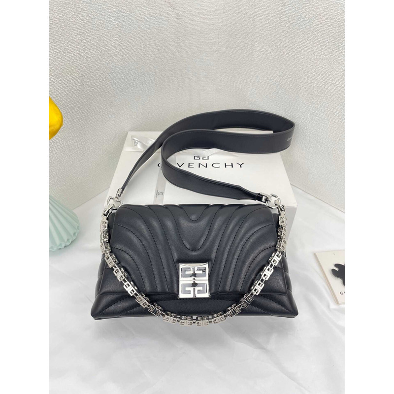 Givenchy Small 4G Crossbody Bag In Calf Leather Black