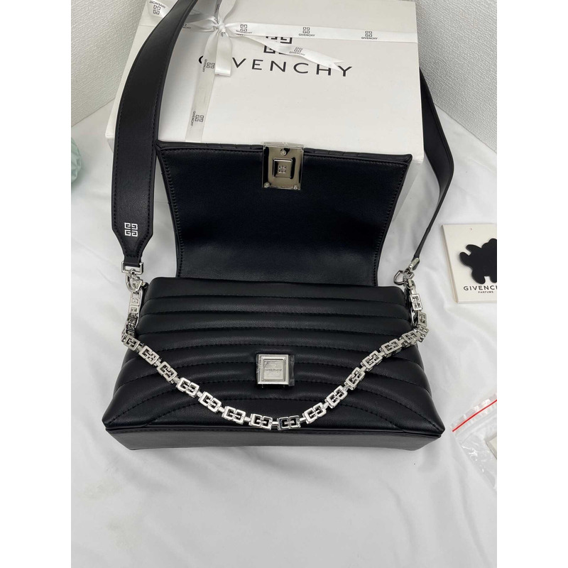 Givenchy Small 4G Crossbody Bag In Calf Leather Black