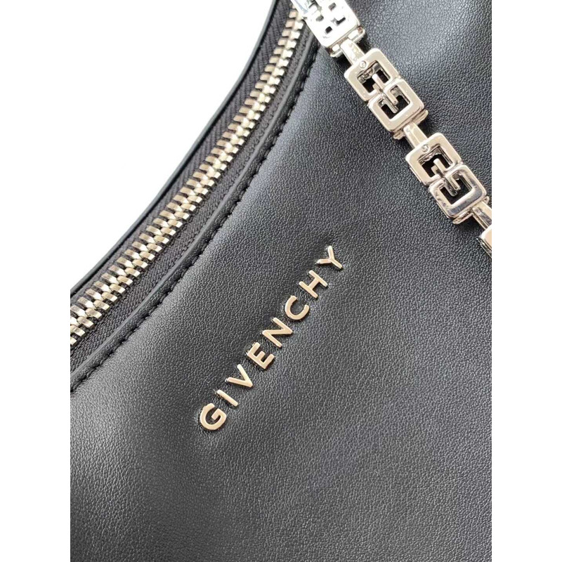 Givenchy Moon Cut Out Small Leather Shoulder Bag Navy Blue