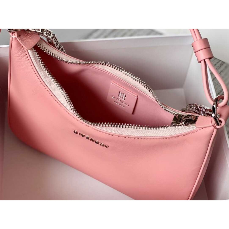 Givenchy Moon Cut Out Small Leather Shoulder Bag Pink