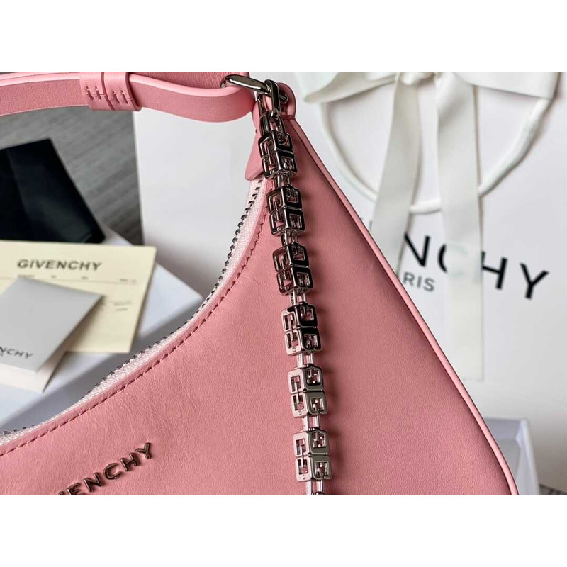 Givenchy Moon Cut Out Small Leather Shoulder Bag Pink