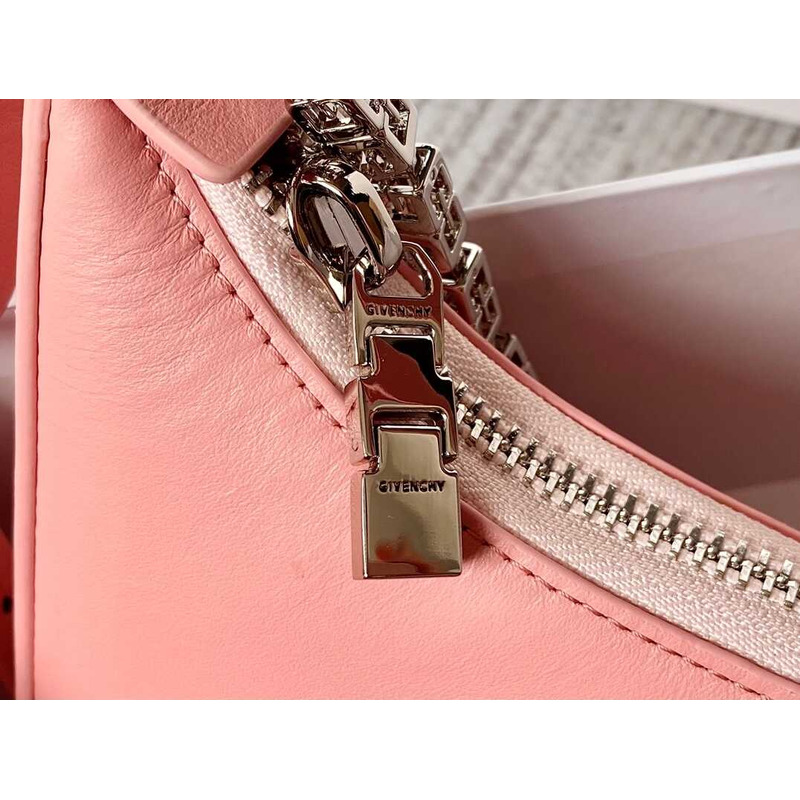 Givenchy Moon Cut Out Small Leather Shoulder Bag Pink