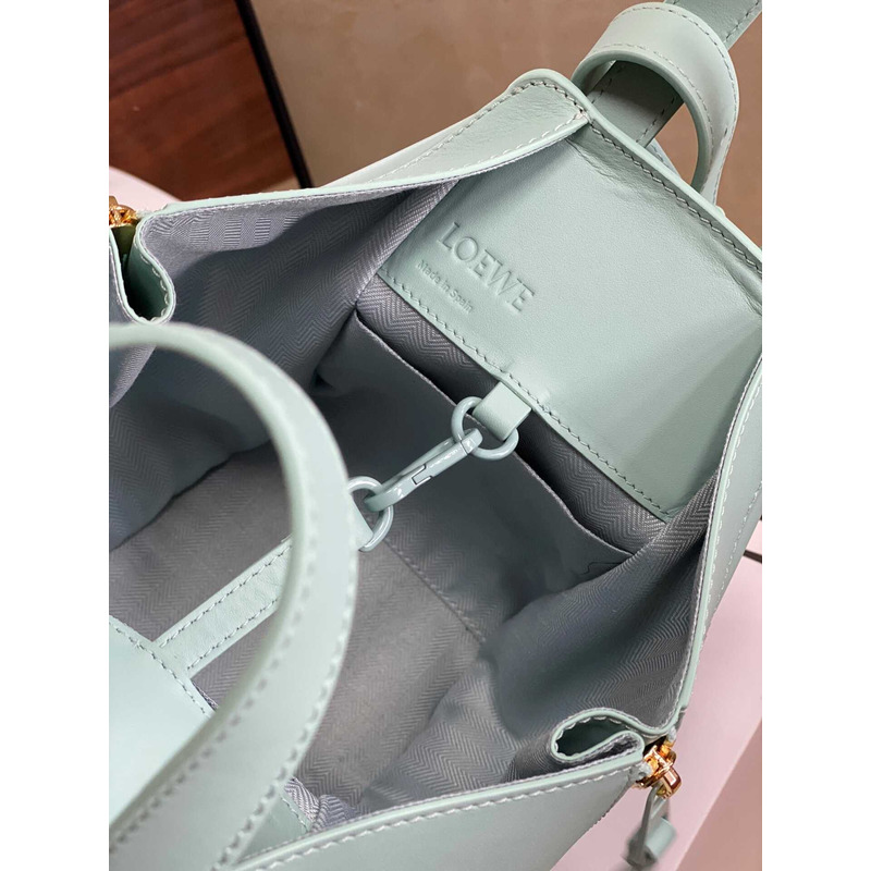 Loewe Compact Hammock Satin Calfskin Pale Celadon Glaze