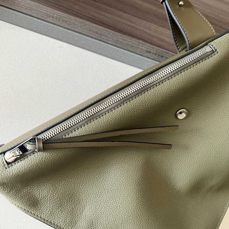 Loewe Anton Sling In Soft Grained Calfskin Khaki Green