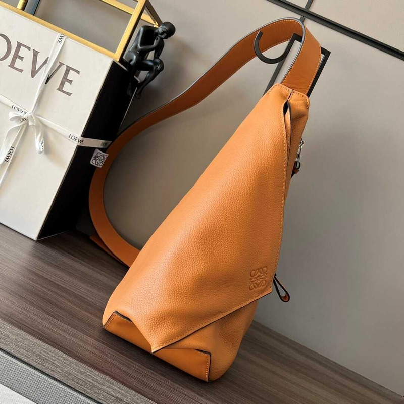 Loewe Anton Sling In Soft Grained Calfskin Orange