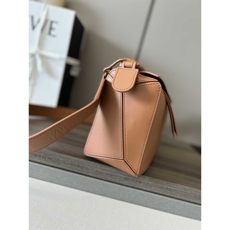 Loewe Small Puzzle Bag In Classic Calfskin Pecan Color