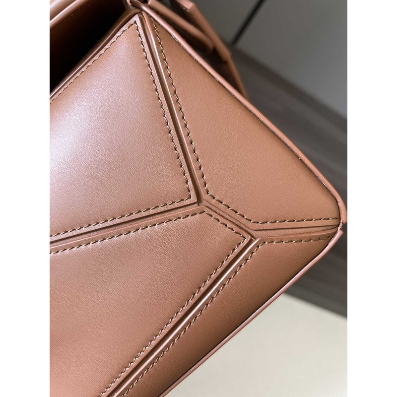 Loewe Small Puzzle Bag In Classic Calfskin Pecan Color