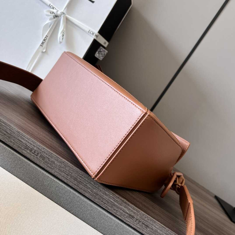 Loewe Small Puzzle Bag In Classic Calfskin Pecan Color