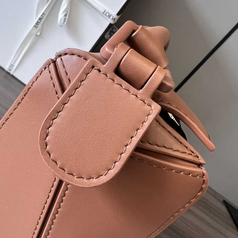 Loewe Small Puzzle Bag In Classic Calfskin Pecan Color