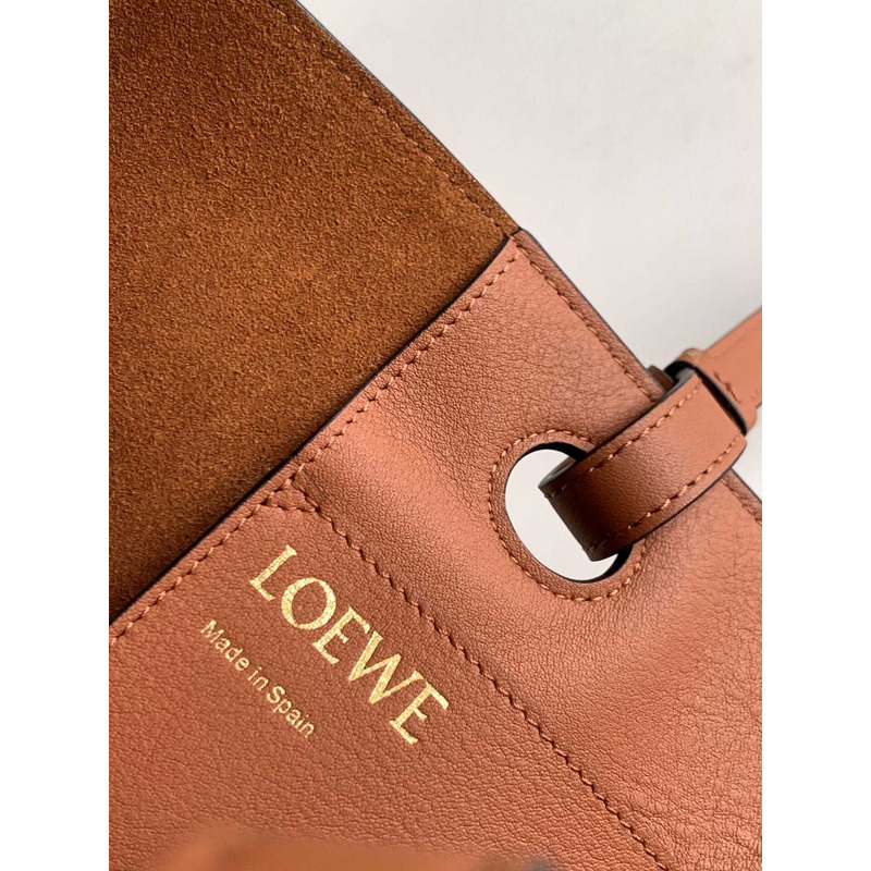 Loewe Small Anagram Tote In Classic Calfskin Brown