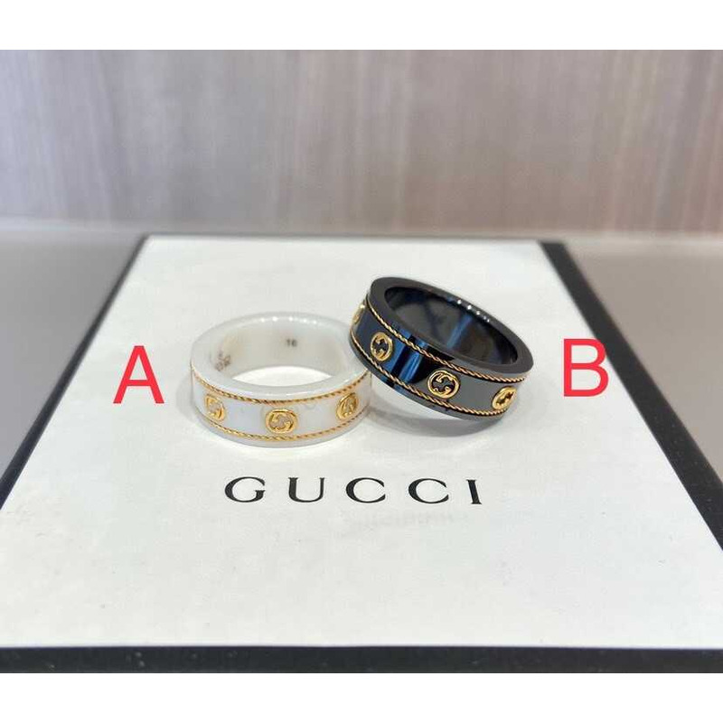 G*u*i gg logo ring