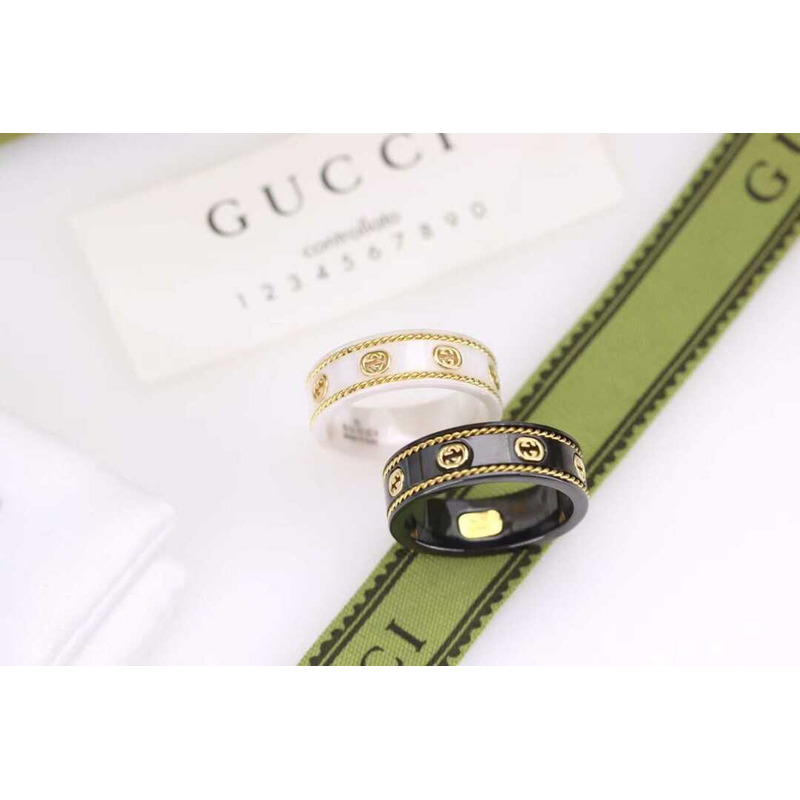 G*u*i gg logo ring