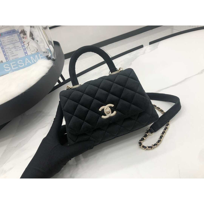 Ch*el mini coco handle bag